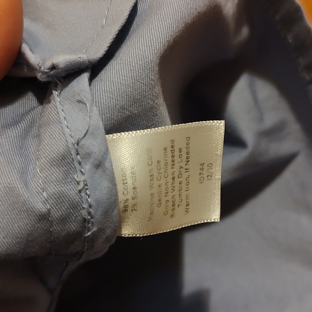 Talbots Peplum Jacket Pastel Blue Buttoned Stretch Ruffle 10 *Flaw, Please Read* - Picture 9 of 9